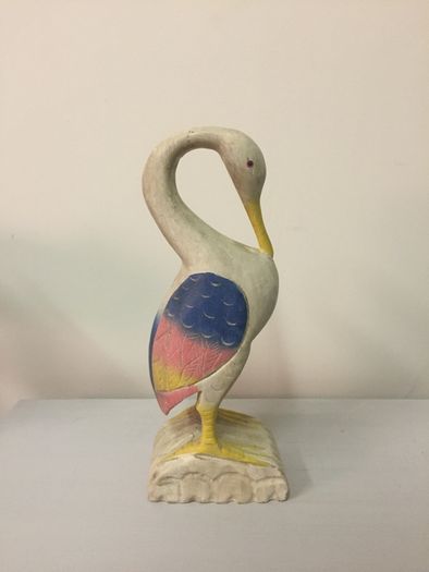 vintage hand carved bird