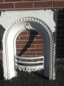 Victorian cast iron fireplace insert
