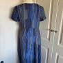 Colour 5 Power viscose blue grey dress size 10 long Image 2