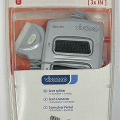 Vicanco 3-Way Audio/Video Scart Switch Box