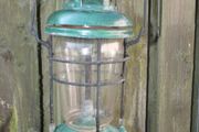 Old Vintage Rustic Oil Kerosene Lantern Lamp