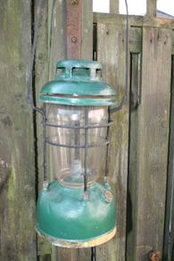 Old Vintage Rustic Oil Kerosene Lantern Lamp