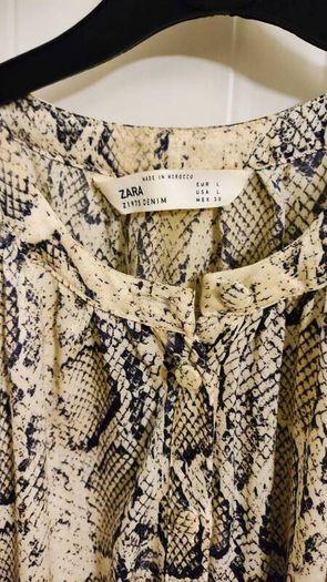Zara Snake Print Maxi Dress  Size L