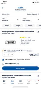 Bath tub side panel frame