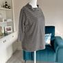 Ladies Black & Beige Striped Top from Carolyn Donnelly Image 5