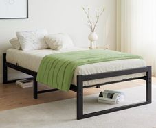 Single Bed Frame,Heavy Duty Metal Platform Bed
