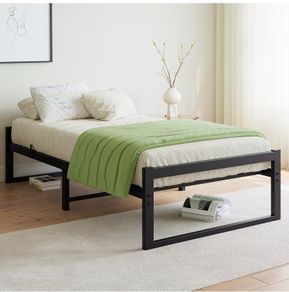 Single Bed Frame,Heavy Duty Metal Platform Bed