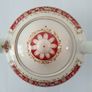 Vintage Wood & Sons Teapot bone china red and gold filigree Made in England Image 7