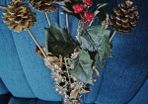 Golden Christmas Decor Flowers