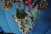 Golden Christmas Decor Flowers