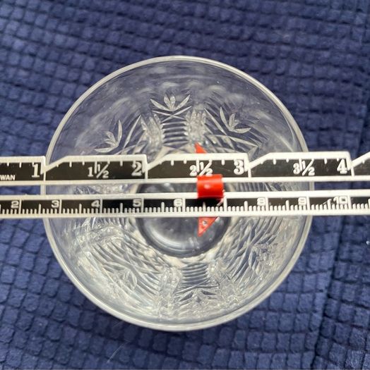 6 Vintage Waterford Crystal Glasses - Clare 9cm