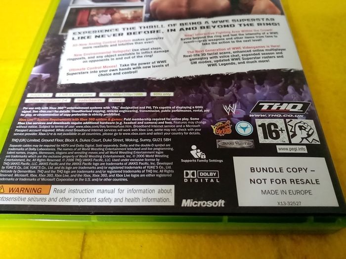 Smack Down VS Raw 2007 Xbox 360 Games Original