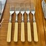 Antique 1901 Silver Collared Fish Set Image 3