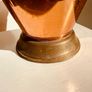 Vintage Copper & Brass Coal Scuttle or Vase Beaten Metal Decorative Piece Image 7