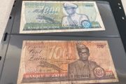 Zaire banknotes