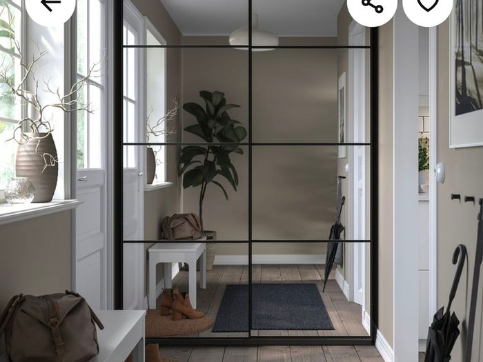 Ikea Pax Wardrobe With Mirrors Sliding Doors