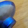 Blue Glass Candle Holder Image 3
