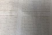 Mamas and Papas cellular cot blanket cream cotton