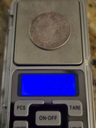 Japanese 1870 silver half Yen