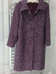 Beautiful Purple Knit Coat Medium