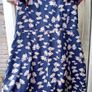 Blue Ruffle Cross-over Dress Image 2