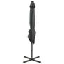 Cantilever Umbrella with Pole and LED Lights Anthracite 250 cm Image 7