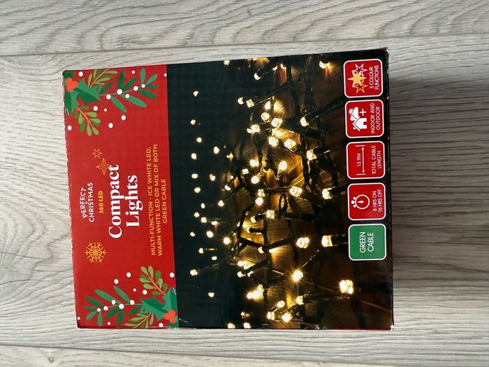 Perfect Christmas 360 LED Compact Lights (Ice White & Warm White)