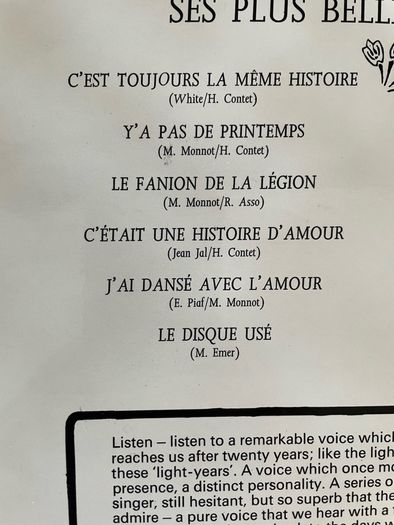 Edith Piaf - Ses Plus Belles Chansons