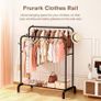 NEW SALE | Clothes Rail Metal Double Pole Garment Rack Multifunctional Clothes Racks with Shelves for Hanging Clothes,Suitable for Home Bedroom Image 6