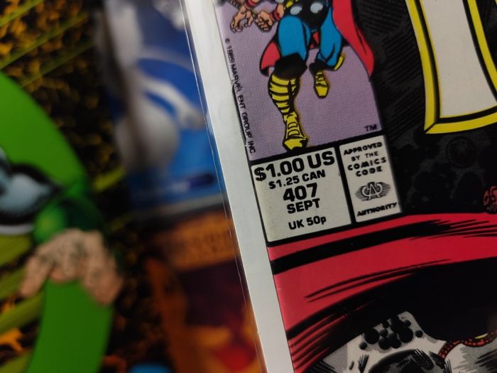 The Mighty Thor ! Issue #407 ! Eric Masterson Learns Thor's Secret Identity ! Bronze Age Comic from 1989 ! by Marvel !