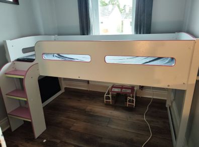 bed mid sleeper for girl