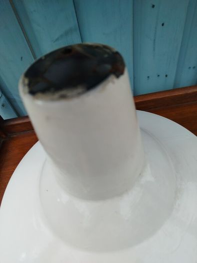 2 X Vintage Enamel Shades
