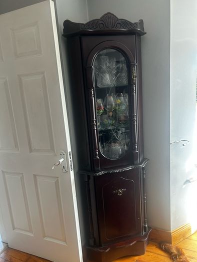 solid Mahogany corner display