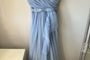 Blue maxi tulle dress