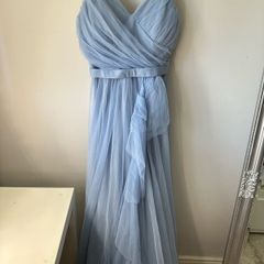 Blue maxi tulle dress