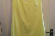 Yellow back cut out dress size 14
