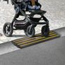 Curb Ramp, 2.6" Rise Rubber Driveway Ramps, Heavy Duty 33069 lbs Weight Capacity Threshold Ramp Image 4