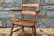 Victorian Elm and Beech Armchair.