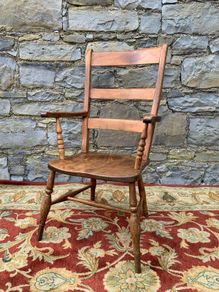 Victorian Elm and Beech Armchair.
