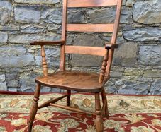 Victorian Elm and Beech Armchair.