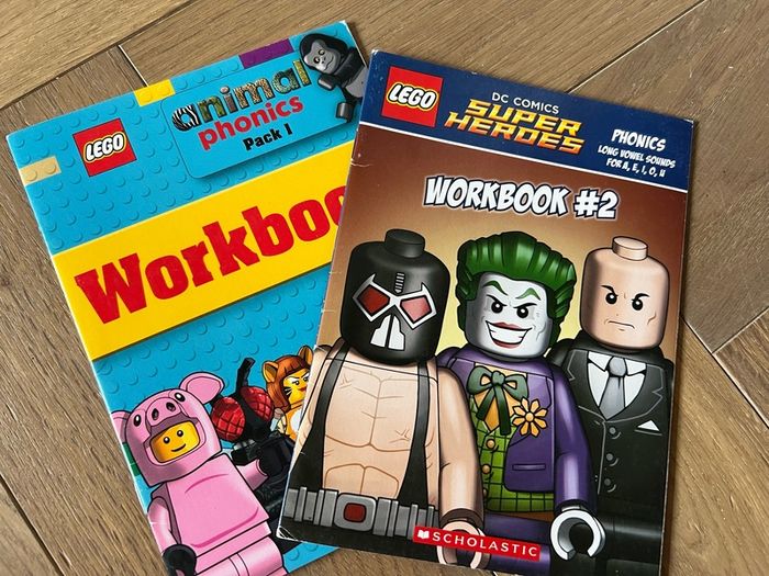 Unused - Lego Phonics Workbooks x 2