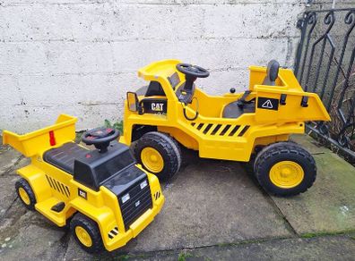 Kids electric truck / car - CAT tipping trucks  X 2