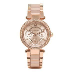 Michael Kors Women's Watch Mk6110 Pink Gold - Warranty - Free Delivery / Collect