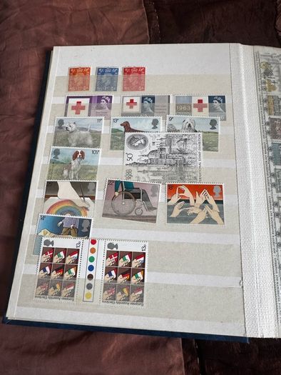 Mint UK album with stamps