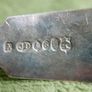 Antique JD&S EP Antique Ladle, Sauce Ladle, Small Soup, Worn Silver Plate. Image 7