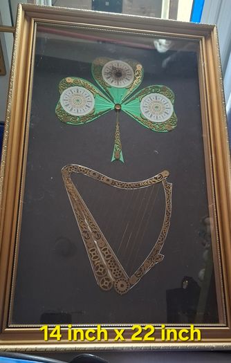 Harp and Shamrock horological collage