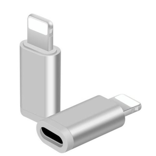 2 X Aluminum Alloy USB-C (Female) to Apple Lightning 8 Pin (Male) Fast Charging/Data Sync Convertor/Adapter (Brand New/Warranty)