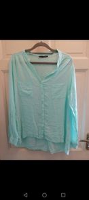 Mint green blouse size 14