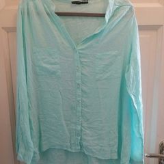 Mint green blouse size 14