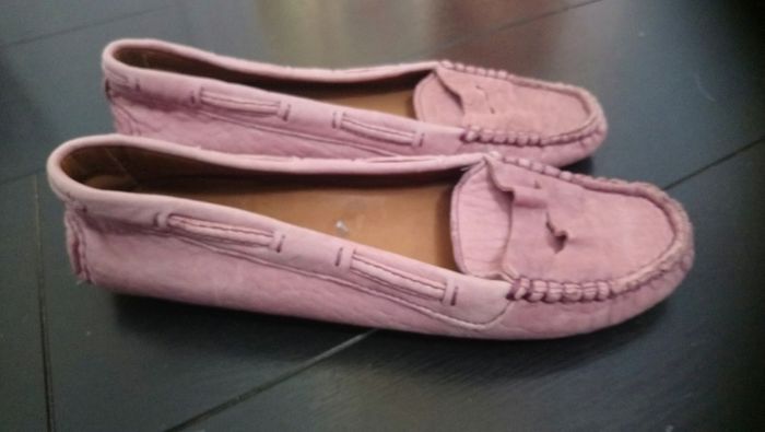 Massimo Dutti Ladies Leather Loafers Size 6 39
